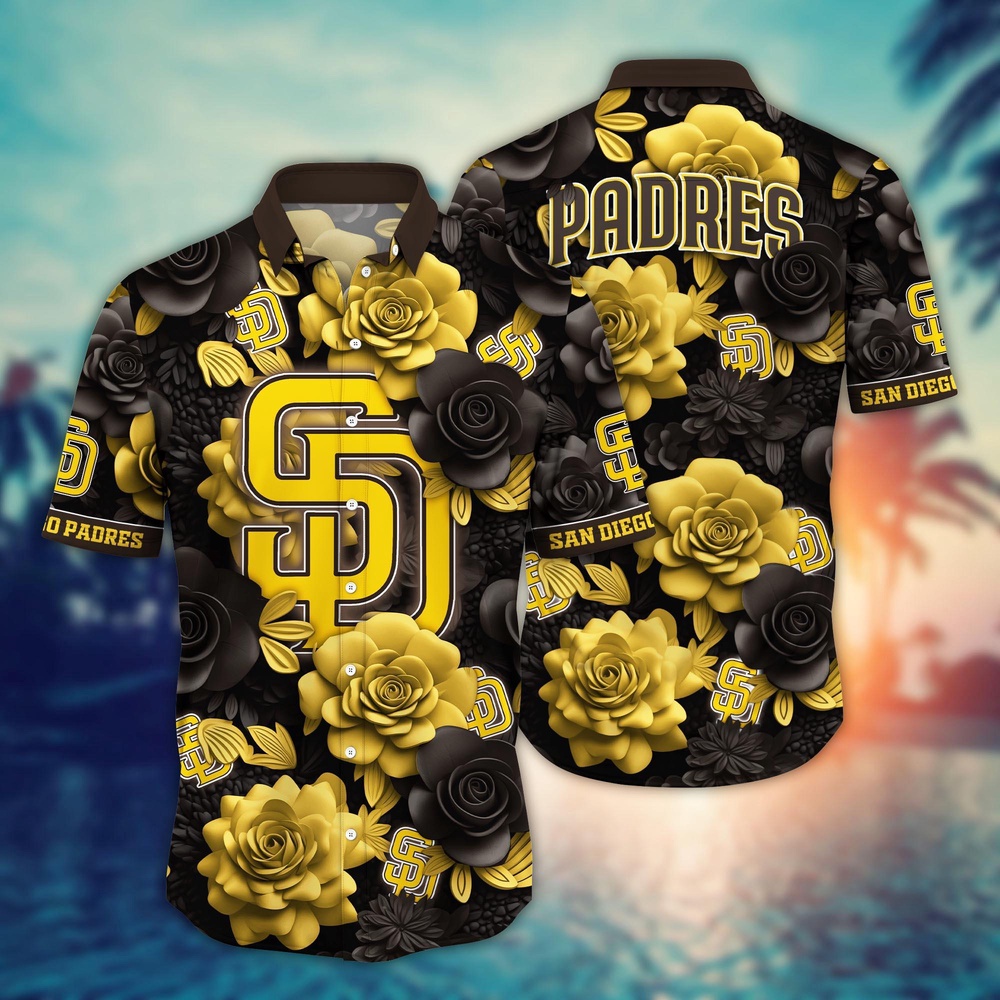 MLB San Diego Padres Hawaiian Shirt Flower Aloha Style Unleashed For Fans