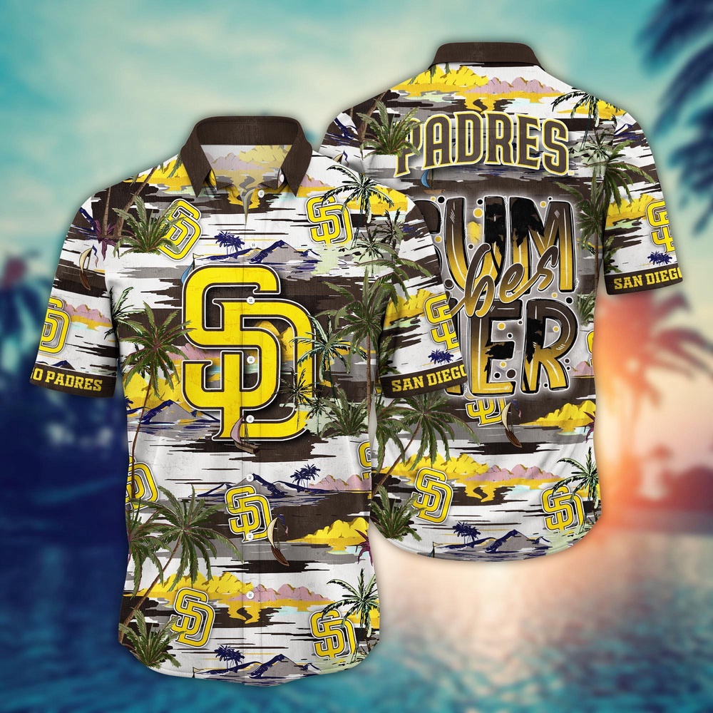 MLB San Diego Padres Hawaiian Shirt Flower Grand Slam in Hawaiianan Flair For Fans