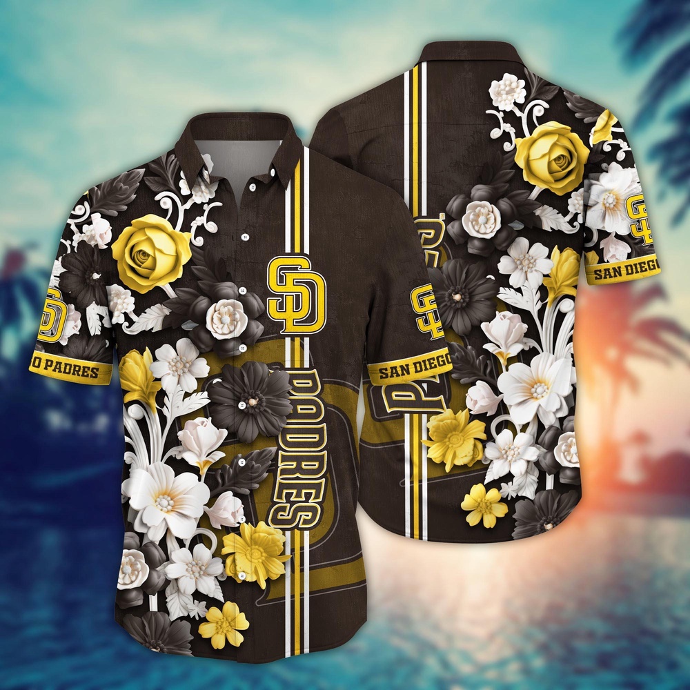 MLB San Diego Padres Hawaiian Shirt MLB Luau League Looks For Sport Fan