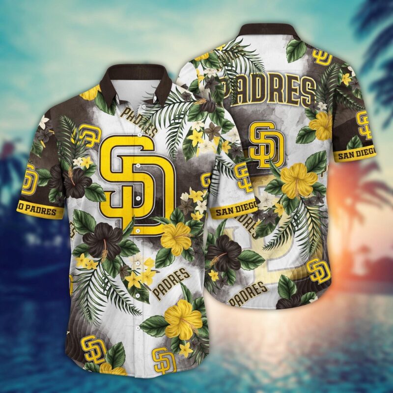 MLB San Diego Padres Hawaiian Shirt Pitch Perfect Bloom Gift For Fans