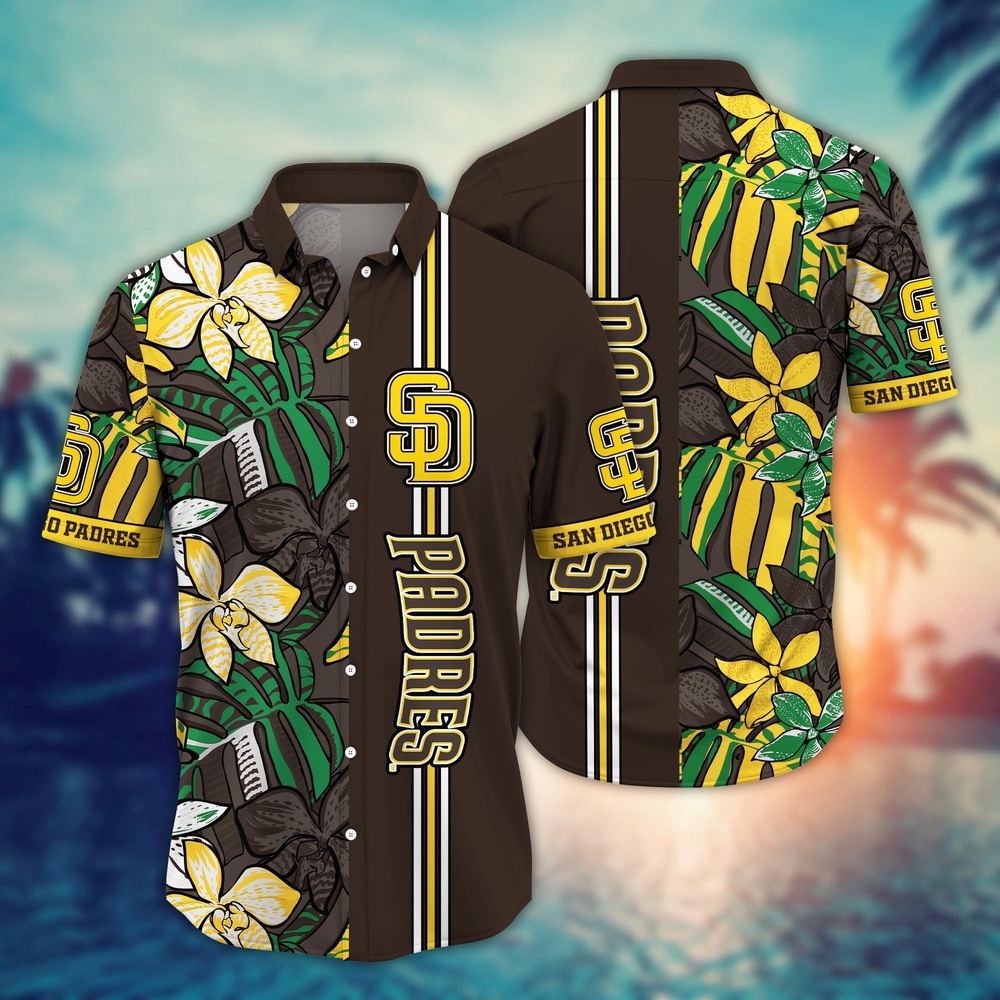 MLB San Diego Padres Hawaiian Shirt Summer Swirl Gift For Fans