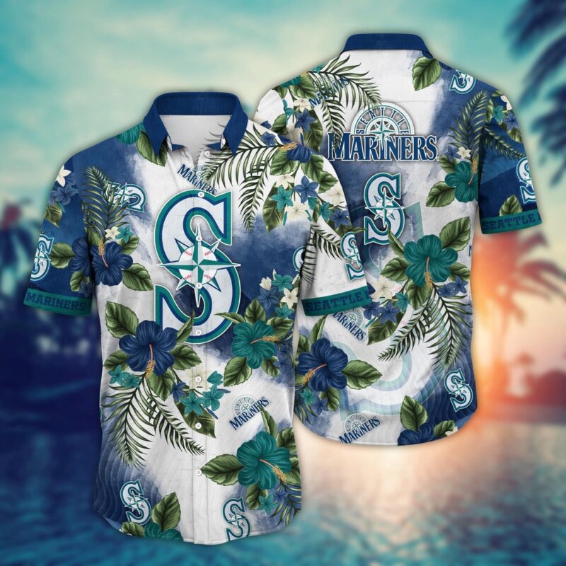 MLB Seattle MarIners Hawaiian Shirt Pitch Perfect Bloom Gift For Fans