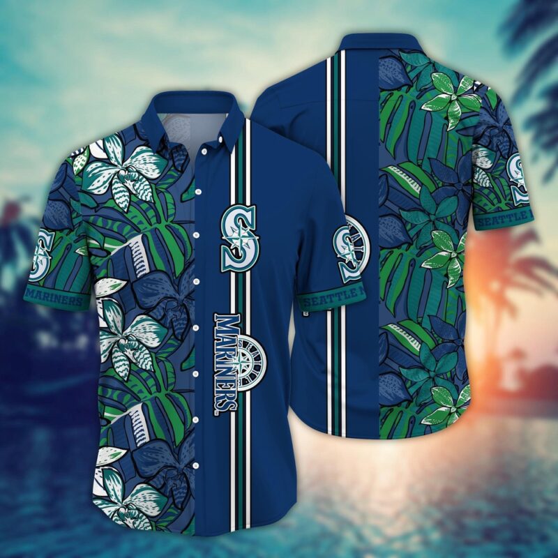 MLB Seattle MarIners Hawaiian Shirt Summer Swirl Gift For Fans