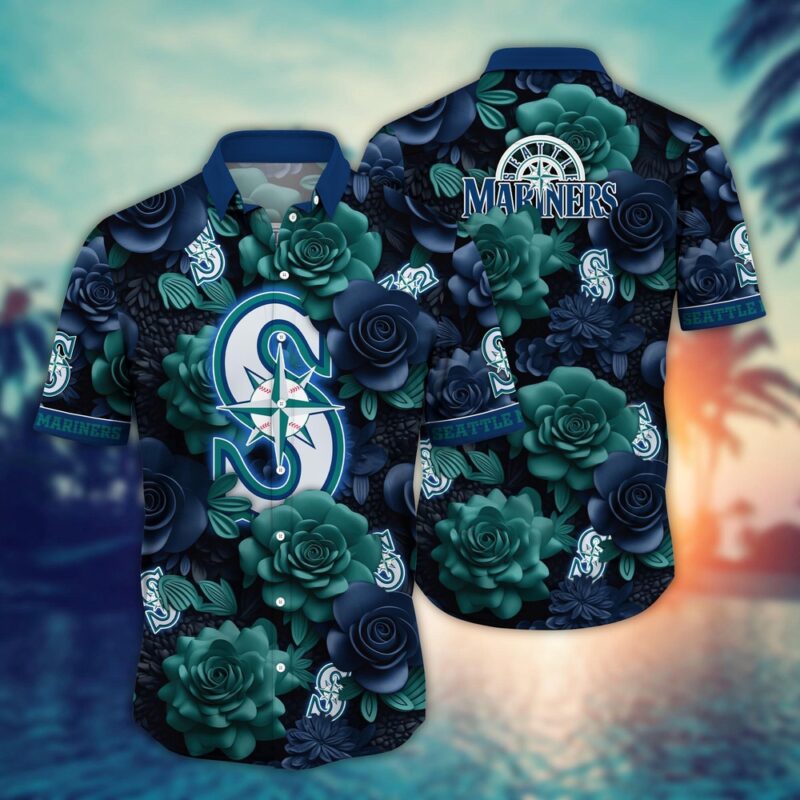 MLB Seattle Mariners Hawaiian Shirt Flower Aloha Style Unleashed For Fans