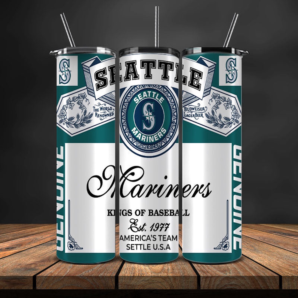 MLB Seattle Mariners Skinny Tumbler Beverage Blissful Victory