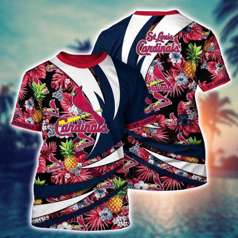MLB St. Louis Cardinals 3D T-Shirt Athletic Aura For Fans Baseball