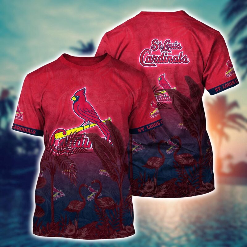 MLB St. Louis Cardinals 3D T-Shirt Paradise Bloom For Sports Enthusiasts