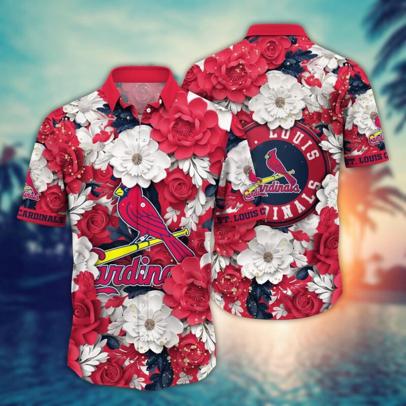 MLB St Louis Cardinals Hawaiian Shirt Aloha Spirit At Every Base For Sport Fan