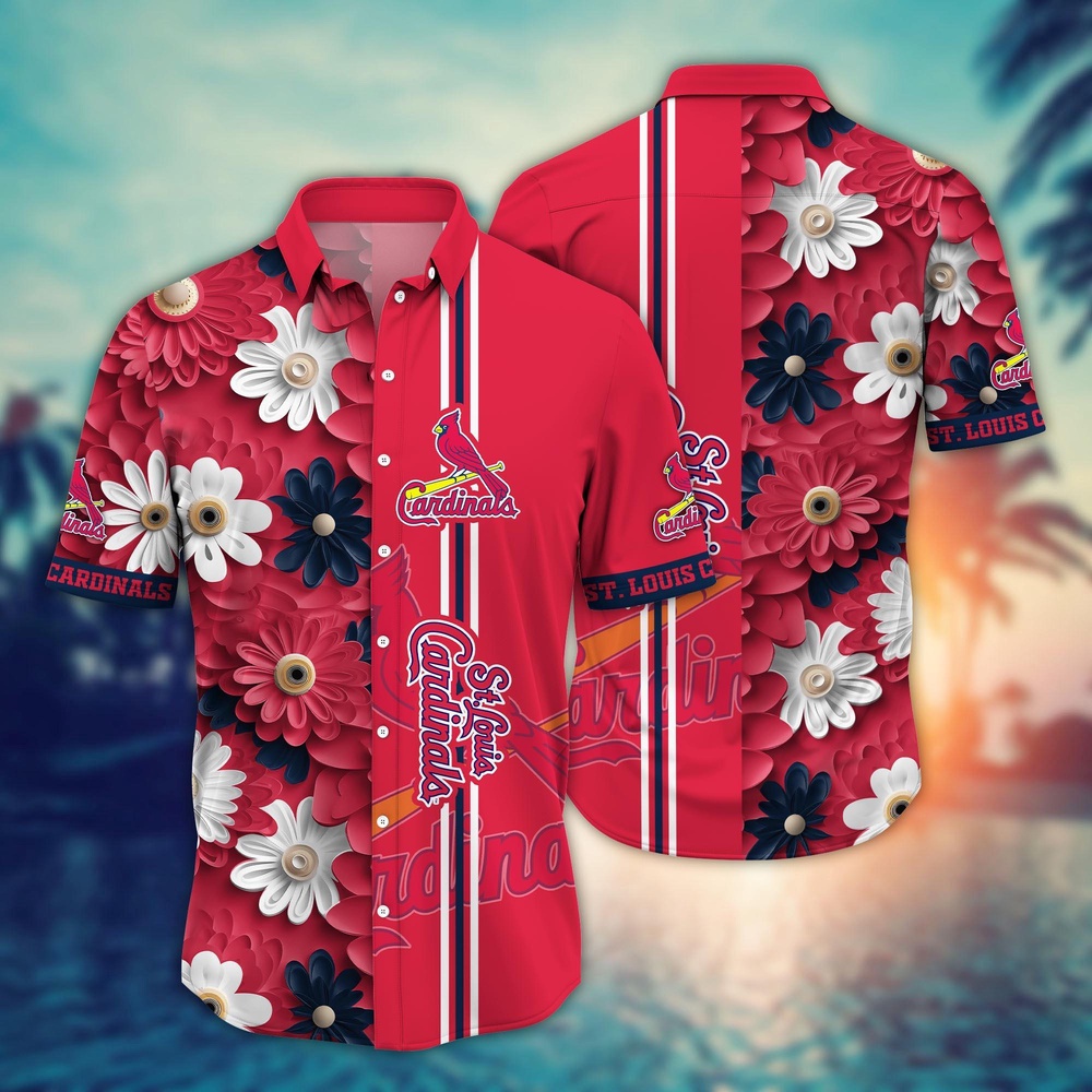 MLB St. Louis Cardinals Hawaiian Shirt Floral Finesse For Sports Fans