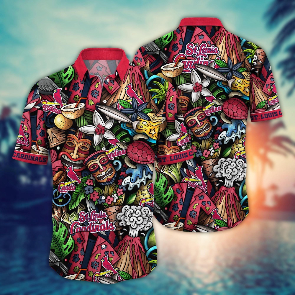 MLB St. Louis Cardinals Hawaiian Shirt Flower Strike A Style Statement For Fans