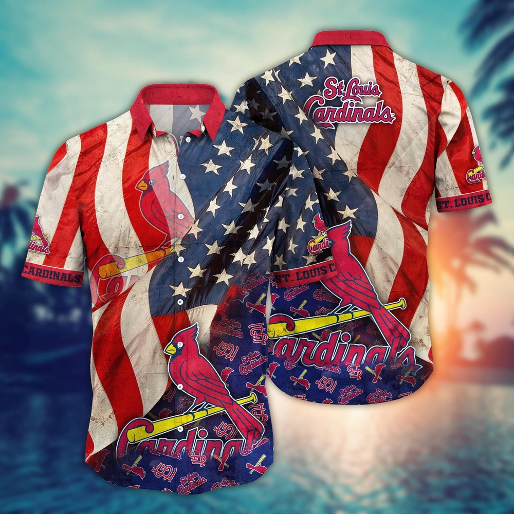 MLB St. Louis Cardinals Hawaiian Shirt Flower Swing into Hawaiianan Chic For Fans