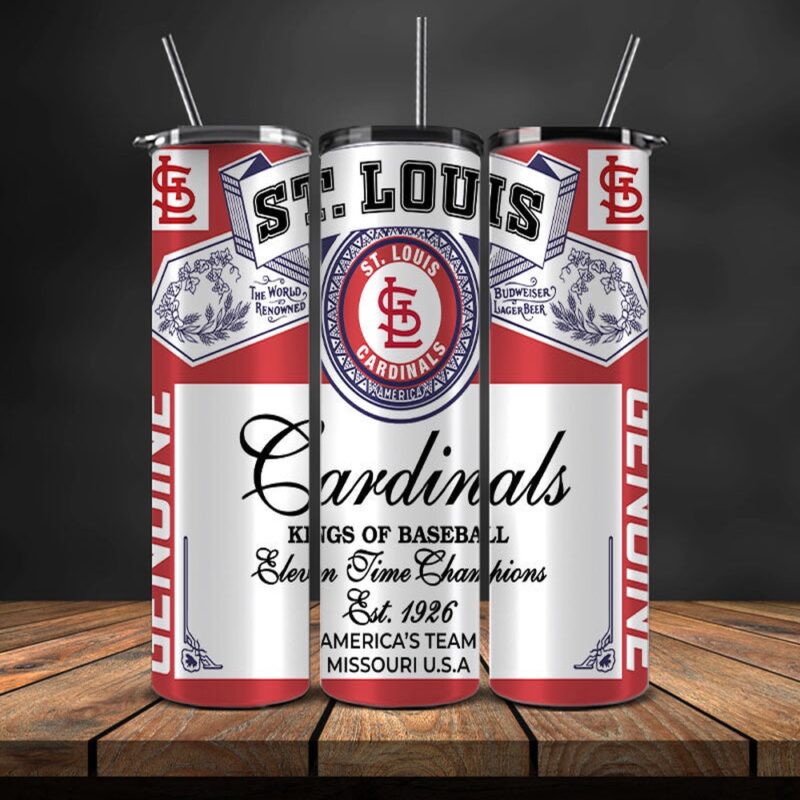 MLB St. Louis Cardinals Skinny Tumbler Adventurous Sips Of Bliss