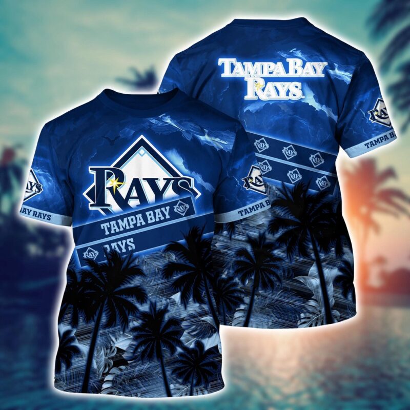 MLB Tampa Bay Rays 3D T-Shirt Chic Baseball Layers For Fans Baseball