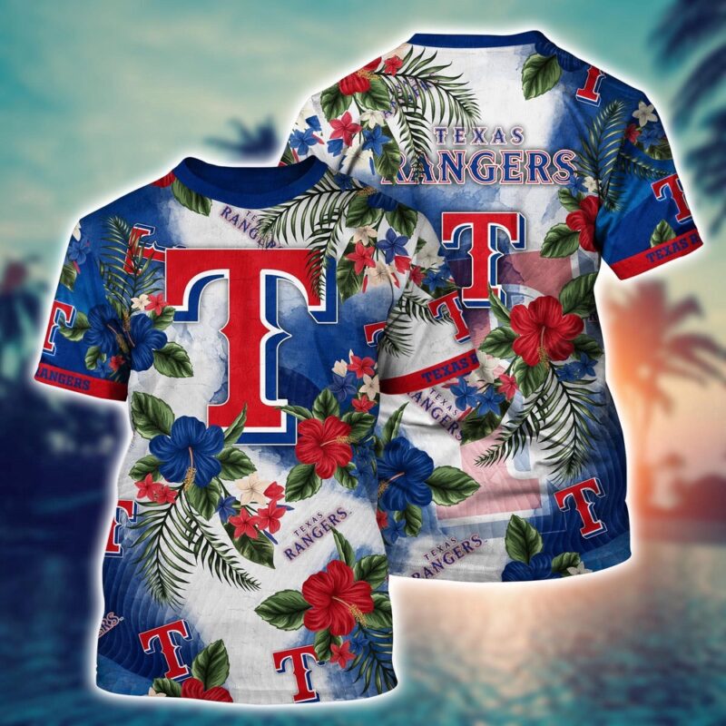 MLB Texas Rangers 3D T-Shirt Glamorous Tee For Sports Enthusiasts