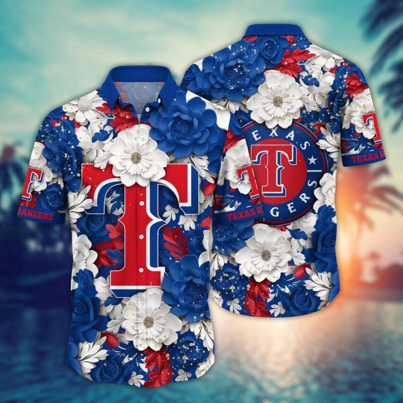 MLB Texas Rangers Hawaiian Shirt Aloha Spirit At Every Base For Sport Fan