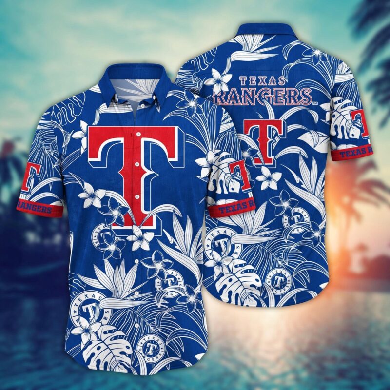 MLB Texas Rangers Hawaiian Shirt Breeze Through Summer Gift For Fans