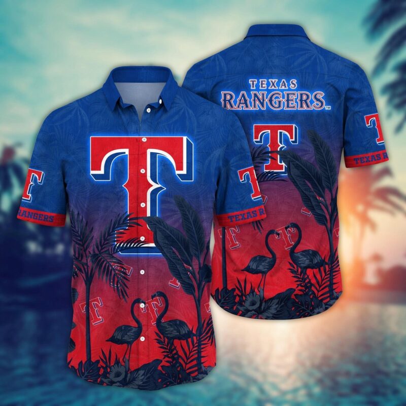 MLB Texas Rangers Hawaiian Shirt Chase the Sunset Gift For Fans