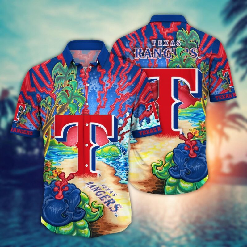 MLB Texas Rangers Hawaiian Shirt Diamond Dreamscape For Sports Fans
