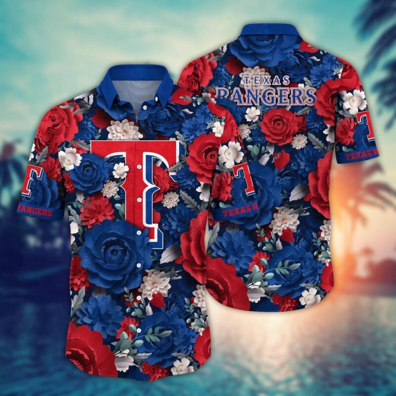 MLB Texas Rangers Hawaiian Shirt Home Run Style For Sport Fan