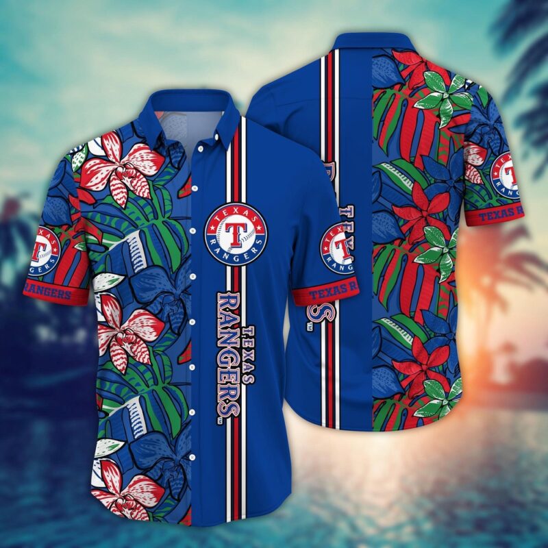 MLB Texas Rangers Hawaiian Shirt Summer Swirl Gift For Fans