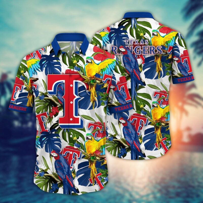 MLB Texas Rangers Hawaiian Shirt Victory In Bloom Gift For Fans