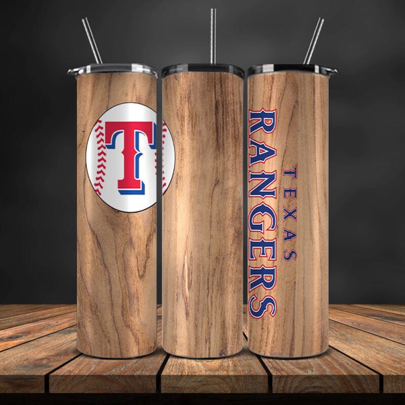 MLB Texas Rangers Skinny Tumbler Beverage Blissful Moments
