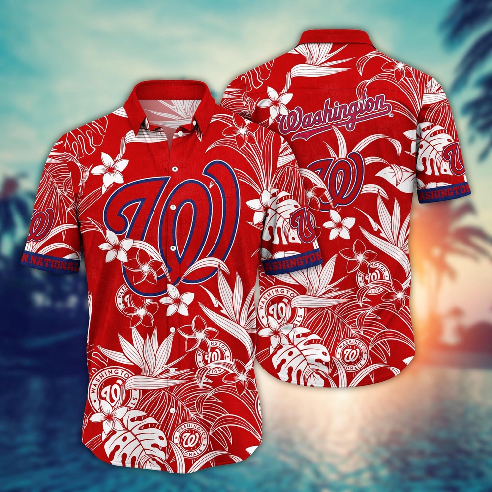 MLB WashIngton Nationals Hawaiian Shirt Breeze Through Summer Gift For Fans