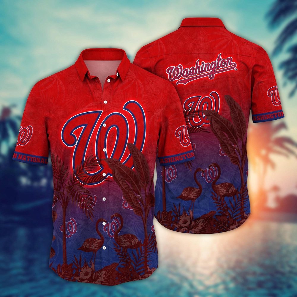 MLB WashIngton Nationals Hawaiian Shirt Chase the Sunset Gift For Fans