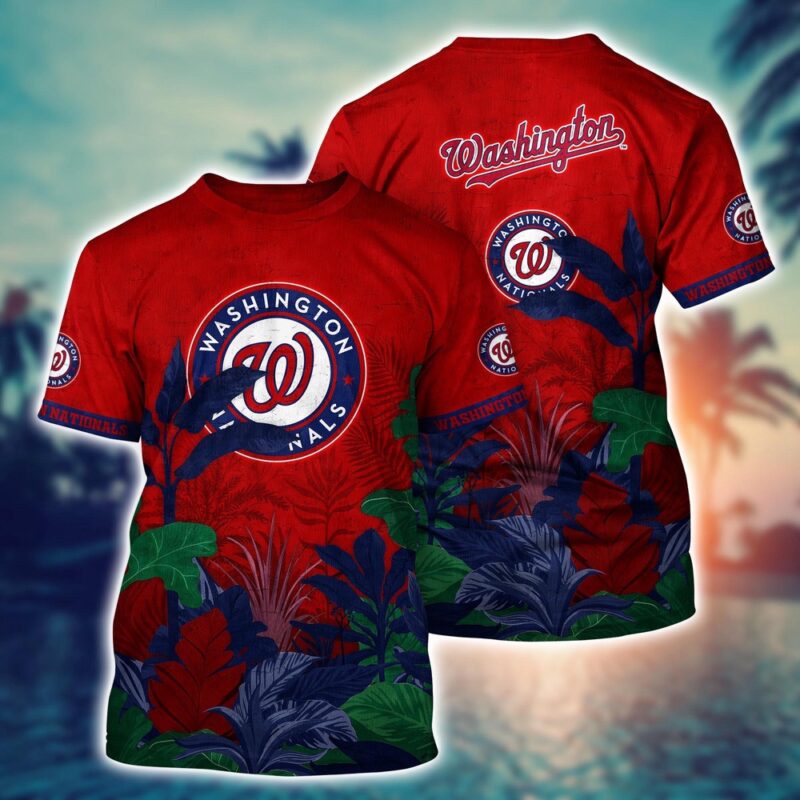 MLB Washington Nationals 3D T-Shirt Trending Summer For Fans Baseball