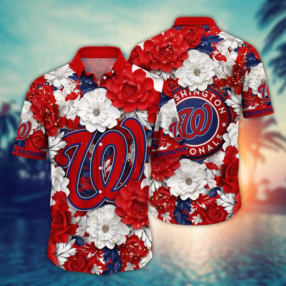 MLB Washington Nationals Hawaiian Shirt Aloha Spirit At Every Base For Sport Fan