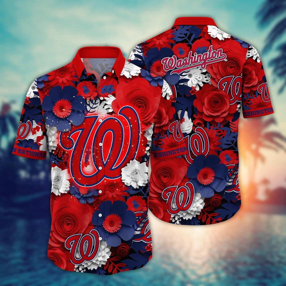 MLB Washington Nationals Hawaiian Shirt Diamond Dreams For Sport Fan