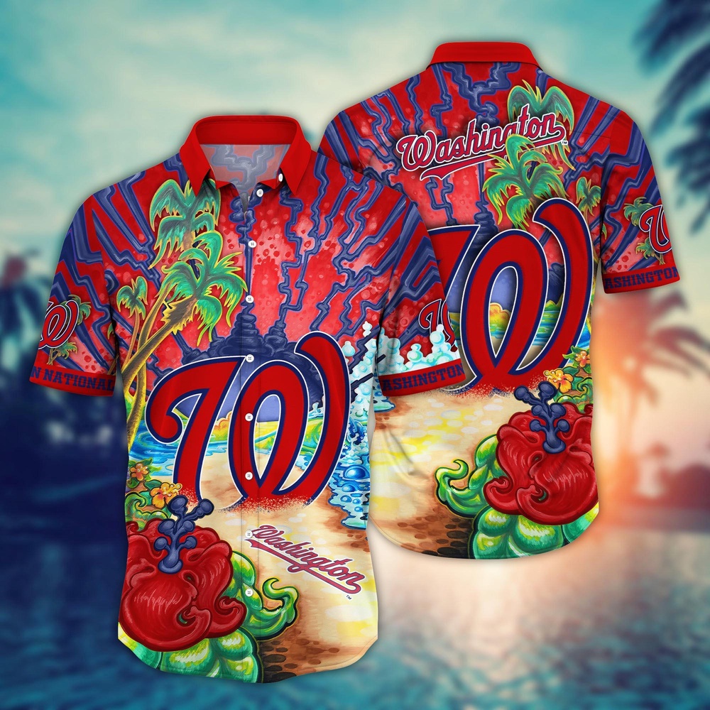 MLB Washington Nationals Hawaiian Shirt Diamond Dreamscape For Sports Fans