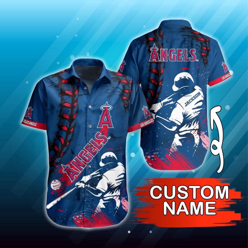 Personalized MLB Los Angeles Angels Hawaiian Shirt Summer Symphony For Fans