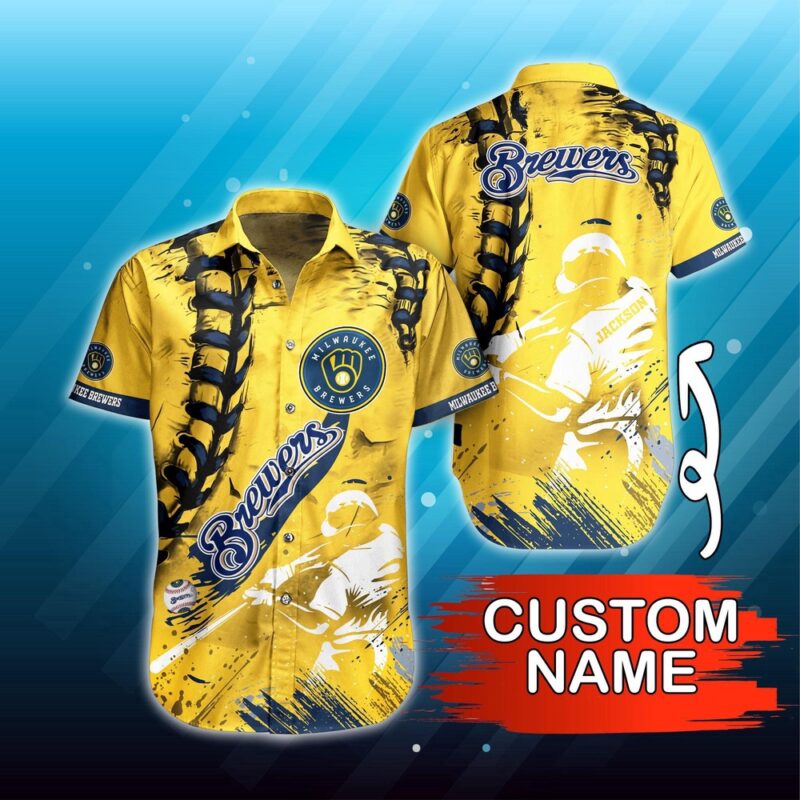 Personalized MLB Milwaukee Brewers Hawaiian Shirt Summer Symphony For Fans