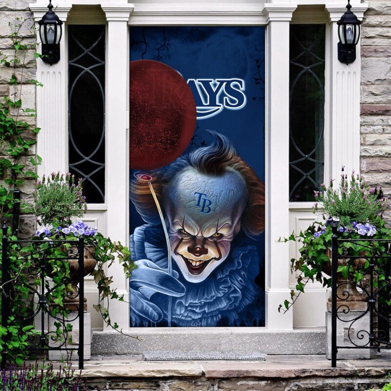 MLB Tampa Bay Rays Door Cover Halloween Killer Pennywise