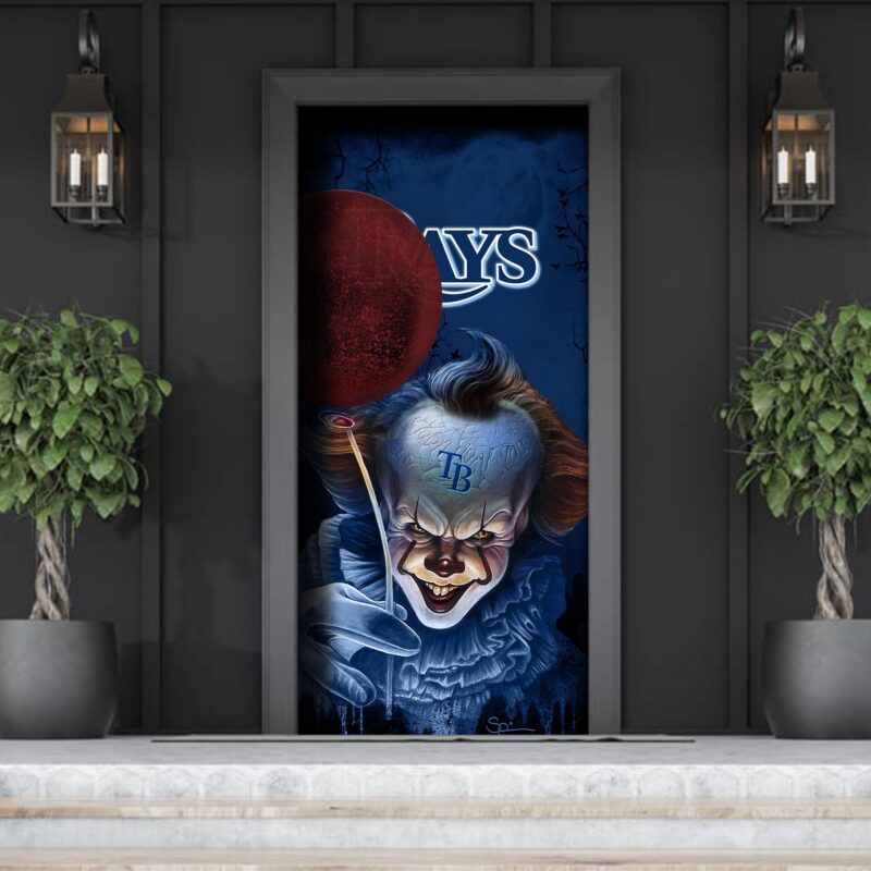 MLB Tampa Bay Rays Door Cover Halloween Killer Pennywise