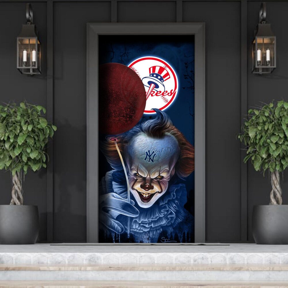 MLB New York Yankees Door Cover Halloween Killer Pennywise