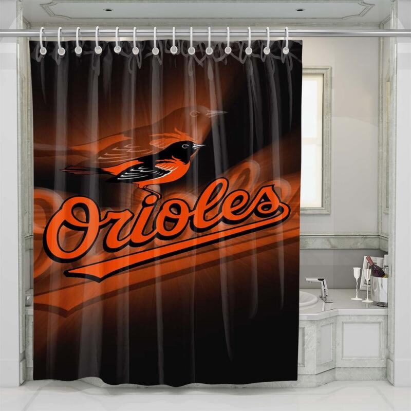 MLB Baltimore Orioles Shower Curtain Elegance Unveiled