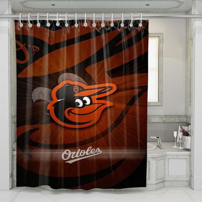 MLB Baltimore Orioles Shower Curtain�Victorious Retreat