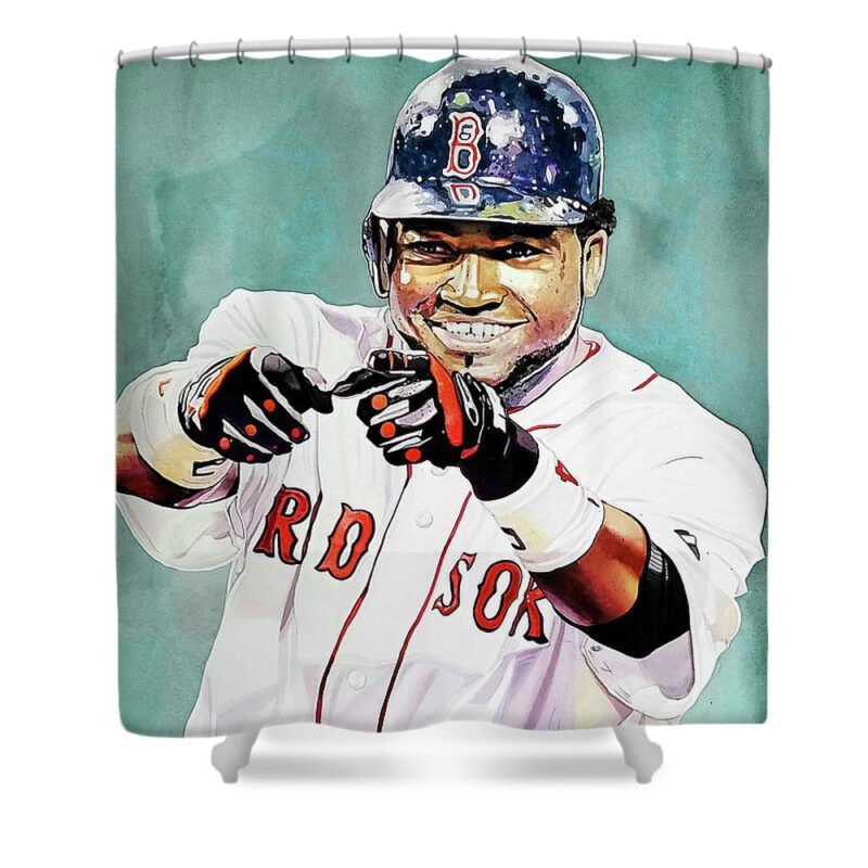 MLB Boston Red Sox Shower Curtain David Ortiz