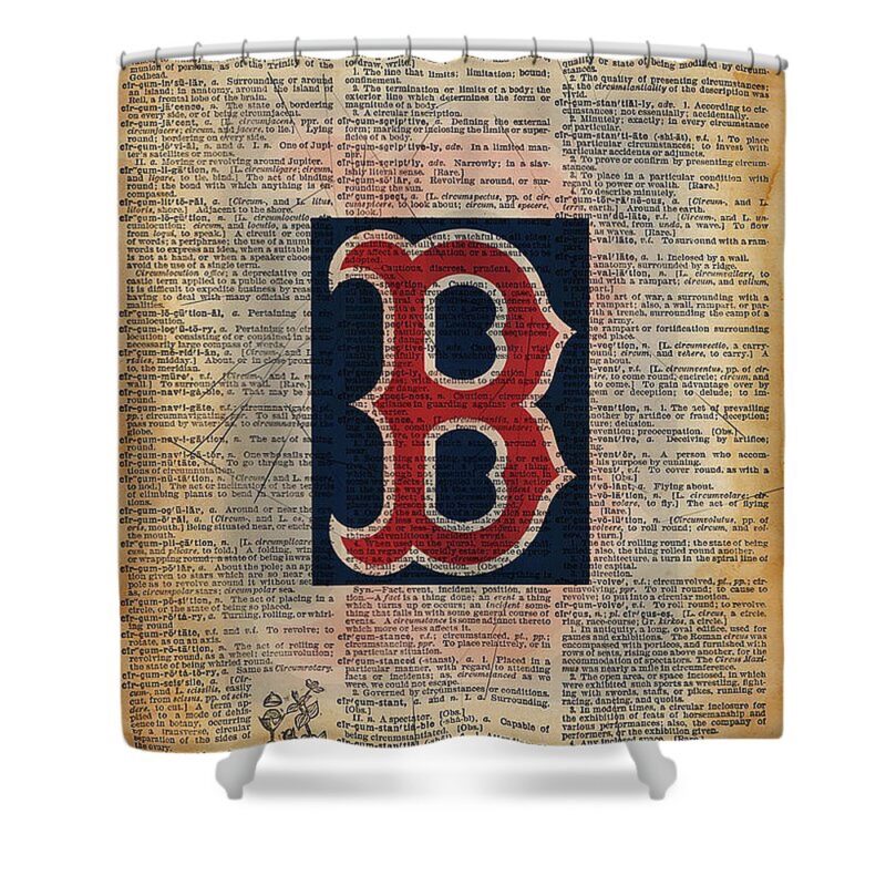 MLB Boston Red Sox Shower Curtain Logo