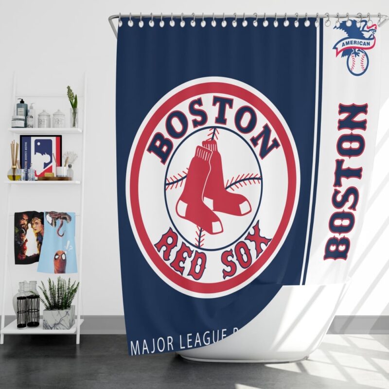 MLB Boston Red Sox Shower Curtain Team Spirit Bath Parade