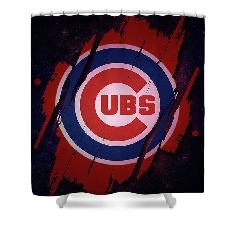 MLB Chicago Cubs Shower Curtain Big Logo