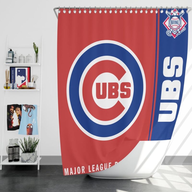MLB Chicago Cubs Shower Curtain Team Spirit Bath Parade