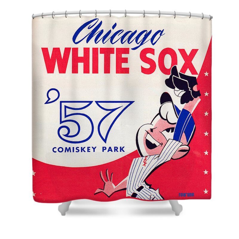 MLB Chicago White Sox Shower Curtain 1957 Comiskey Park
