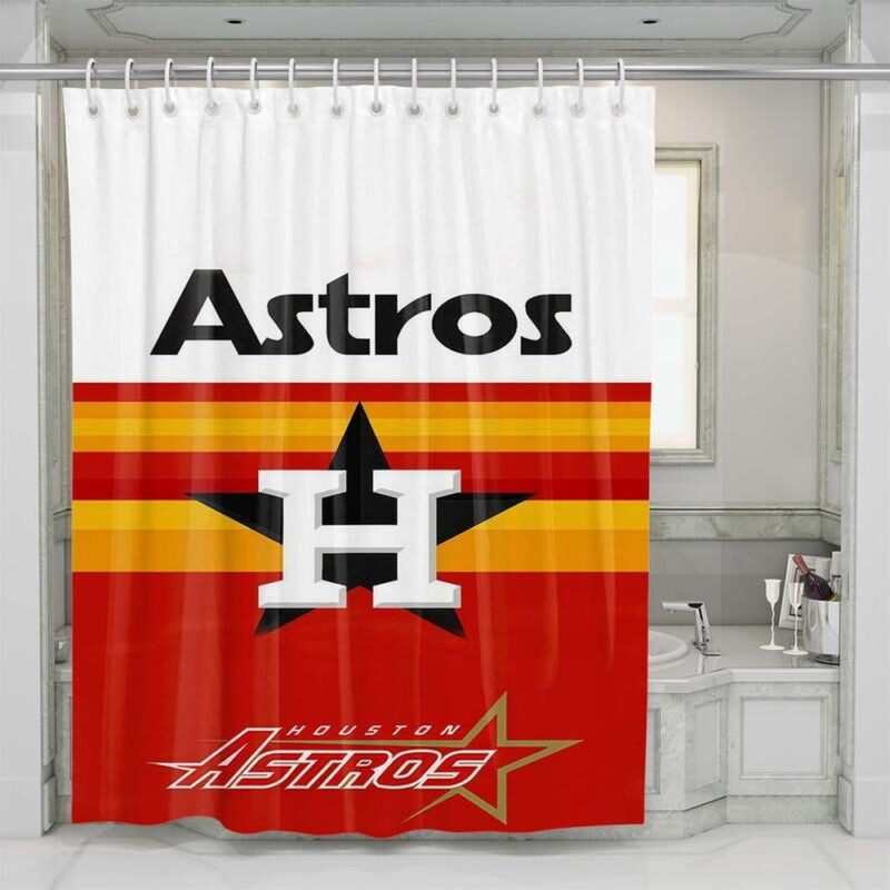 MLB Houston Astros Shower Curtain Diamond Dreams Shower