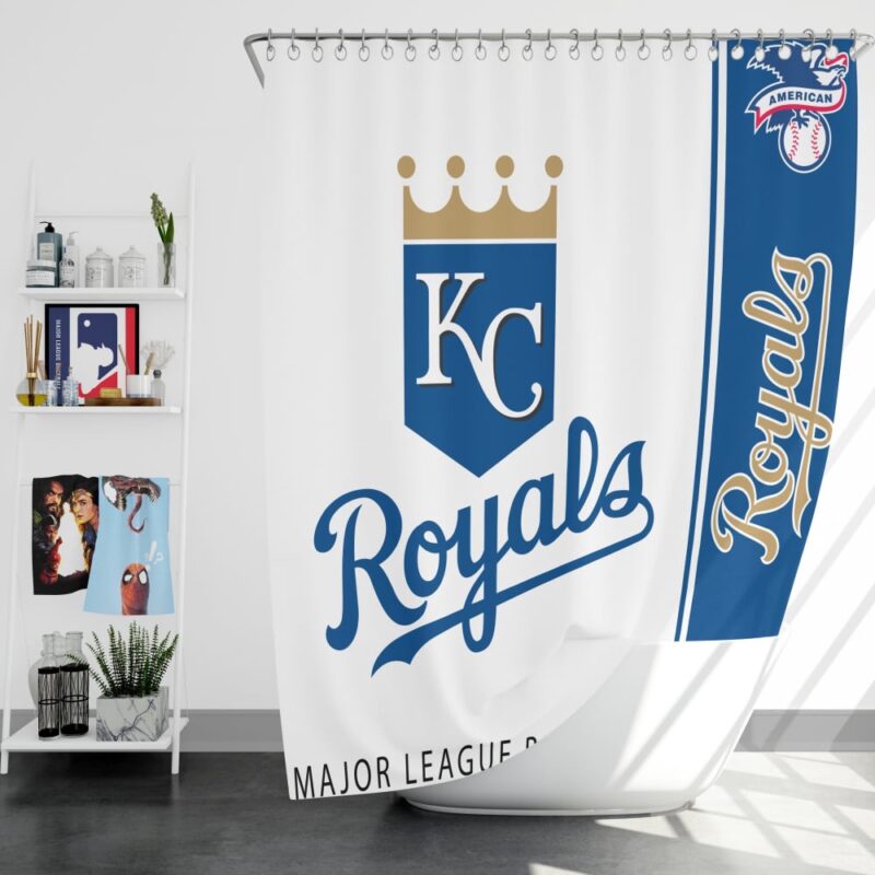 MLB Kansas City Royals Shower Curtain Team Spirit Bath Parade