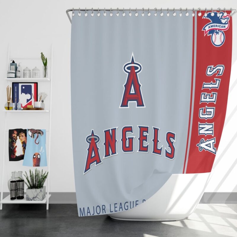 MLB Los Angeles Angels Shower Curtain Logo