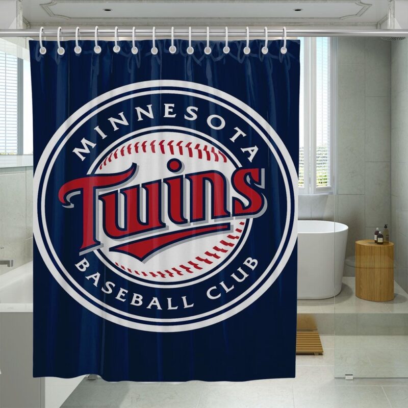 MLB Minnesota Twins Shower Curtain Big Logo