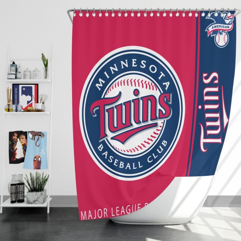 MLB Minnesota Twins Shower Curtain Logo